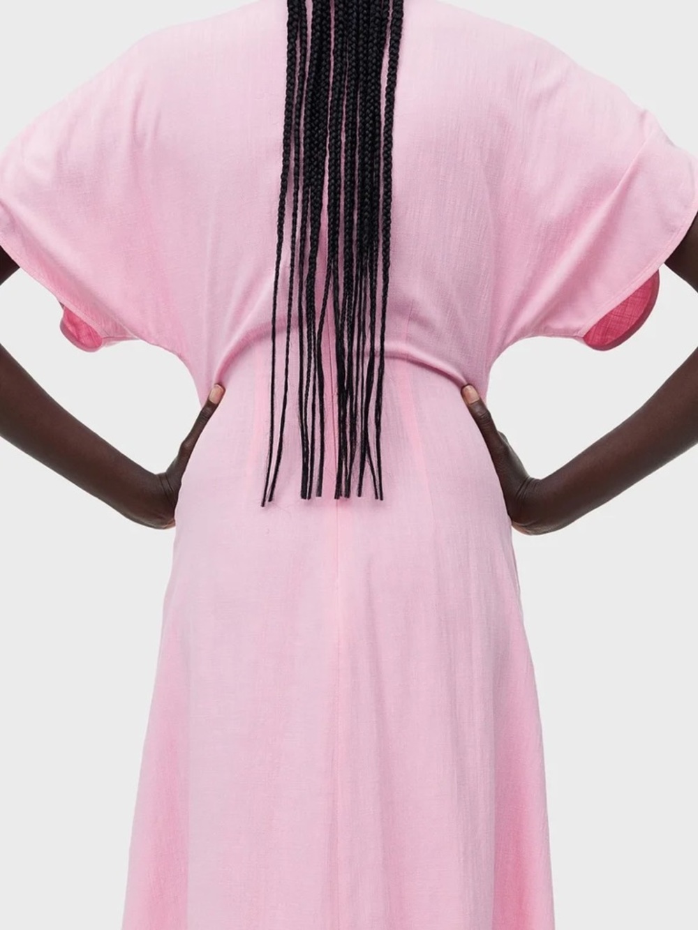 H&M Pink Ruched Mini Dress - Picture 2 of 6